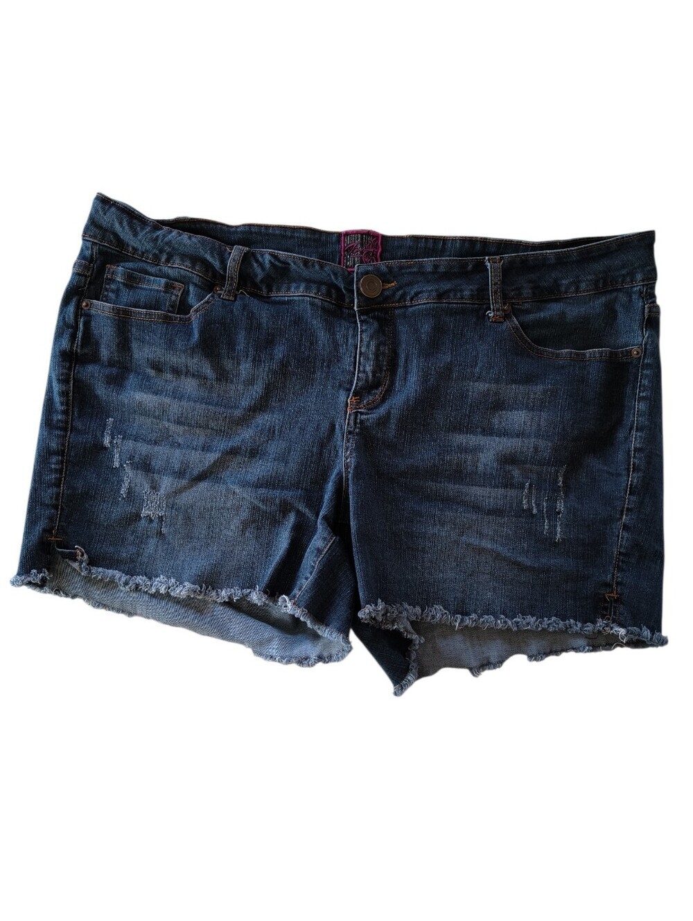 Torrid Plus Size Dark Wash Denim Cutoff Shorts Size 22